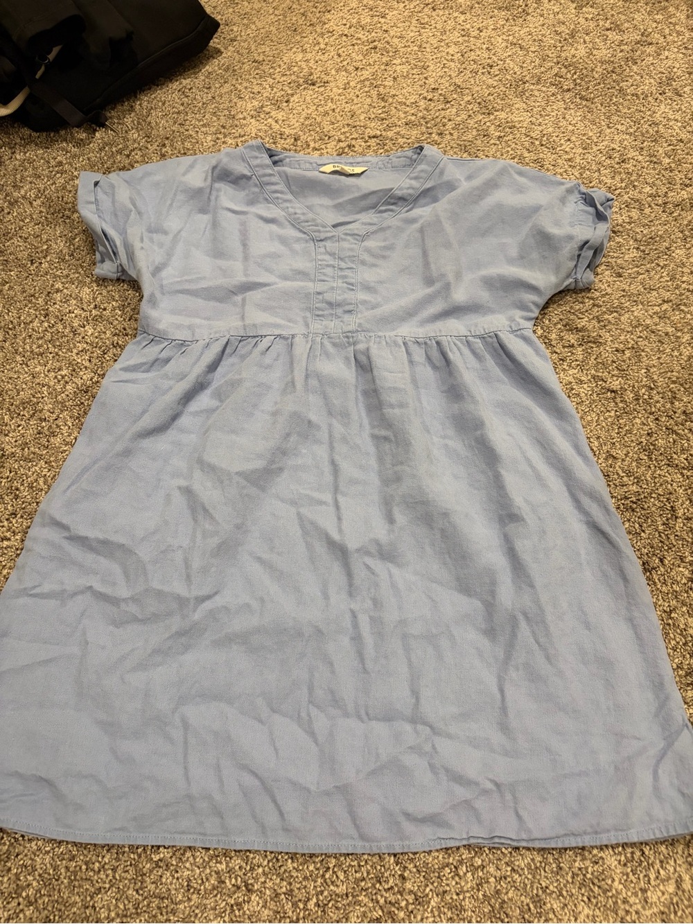 Light Blue Empire-Waist Dress
